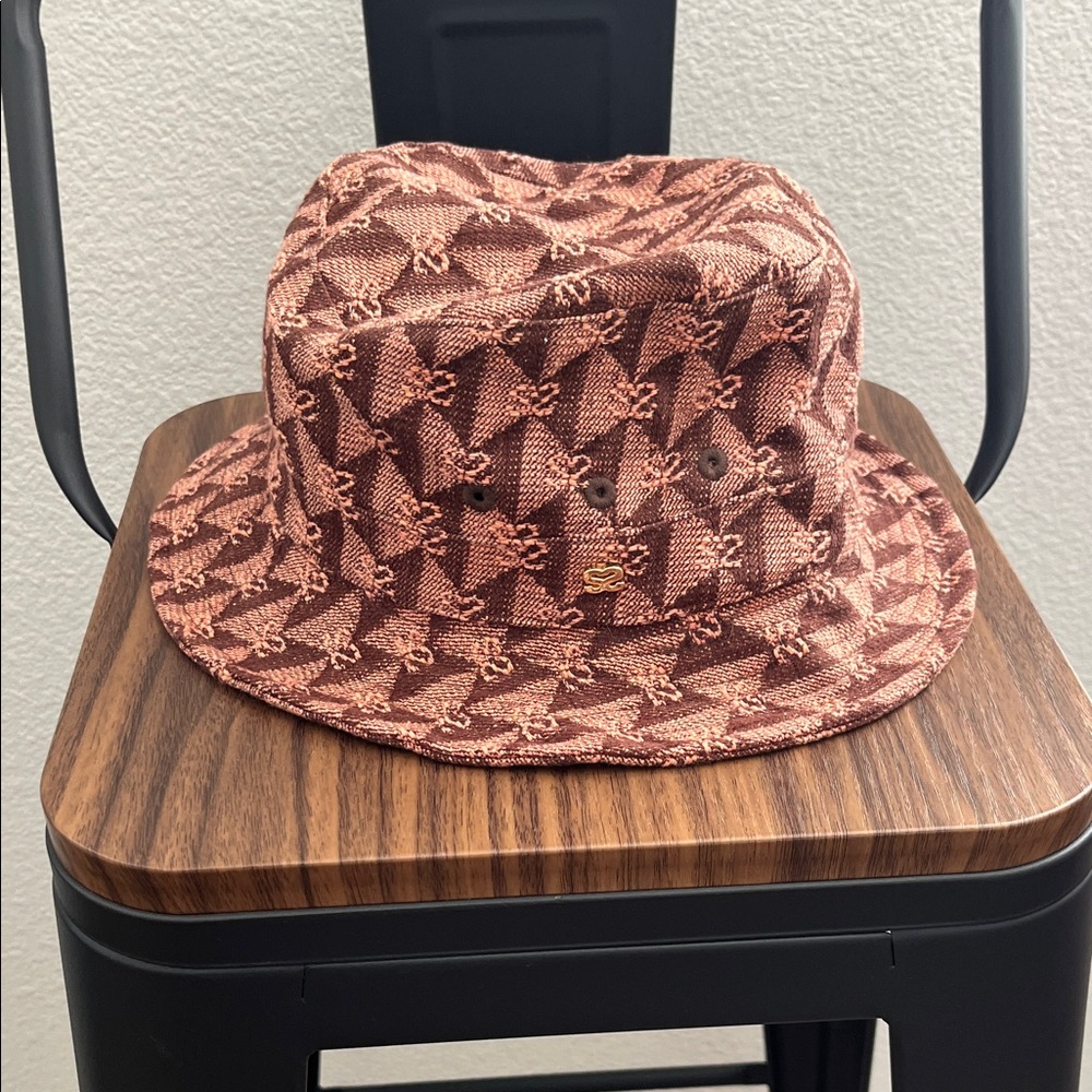 Sandro Pink and Brown Bucket Hat